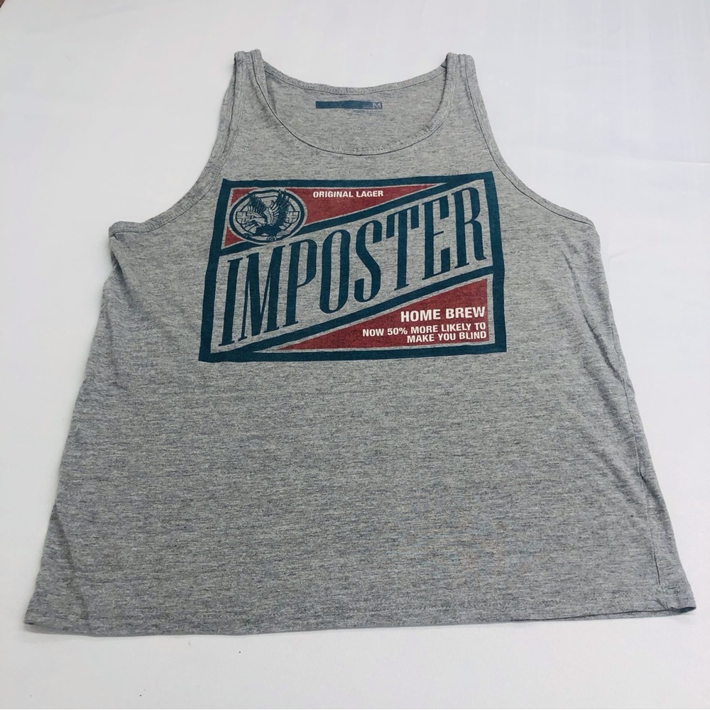 Unisex Imposter Beer Gray Tank Top